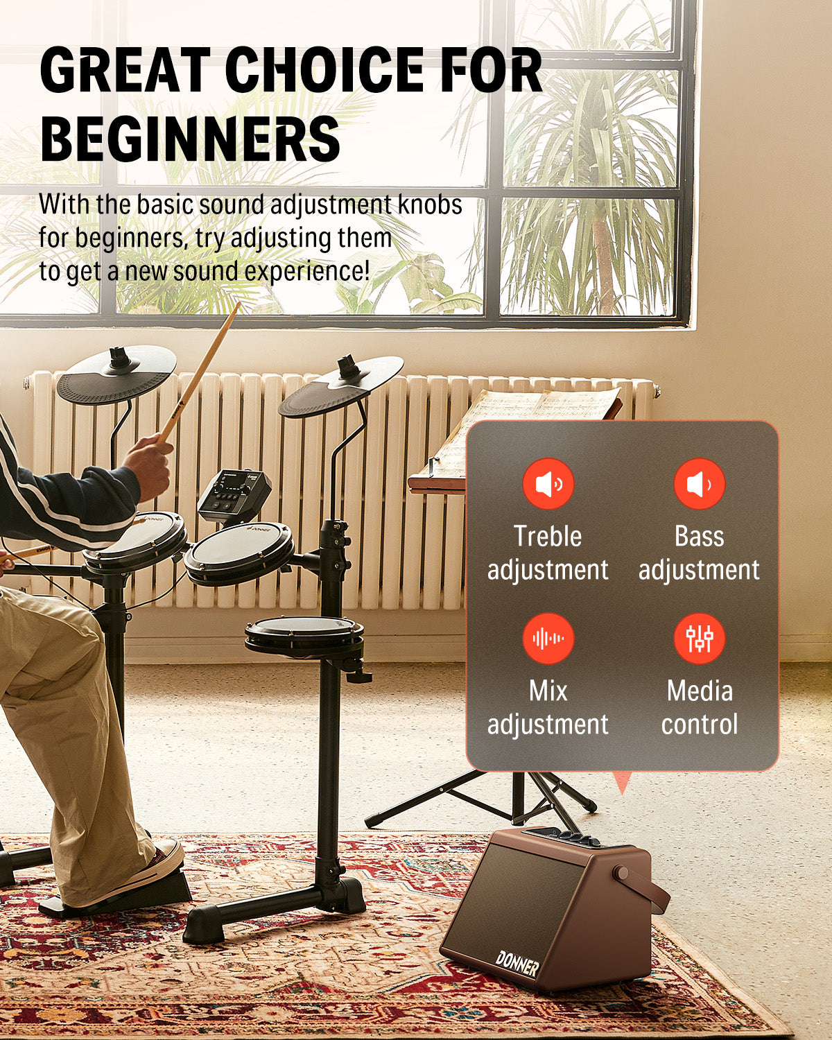 Donner DDA-20  Electric Drum Amplifier