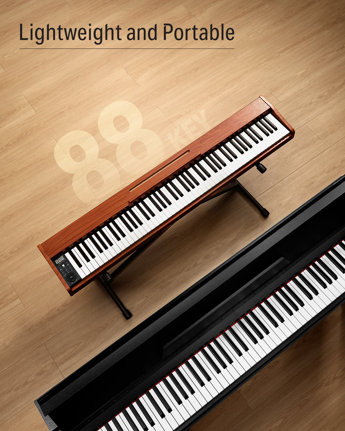Donner DEP-1S Semi Weighted Keyboard Piano-Natural Update##