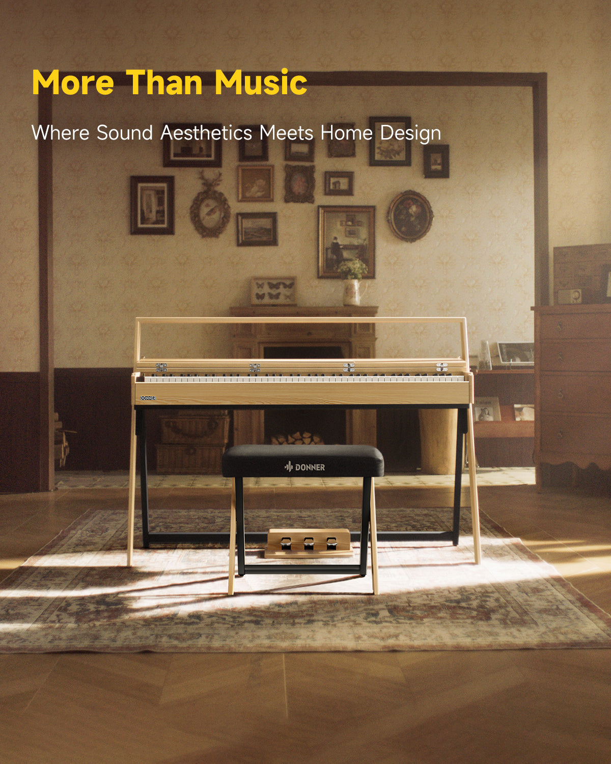 Donner OURA™ R300 Hammer Action Rustic Digital Piano