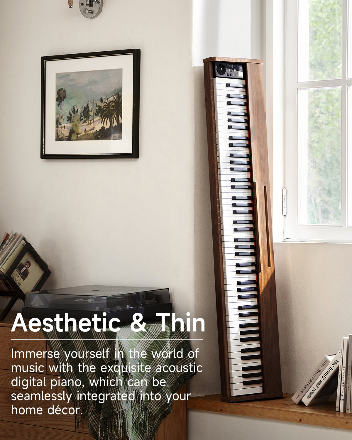 Donner DEP-1S Semi Weighted Keyboard Piano-Brown##