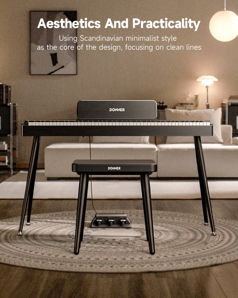 Donner DKB-100 Home Style Solid Wood Piano Bench