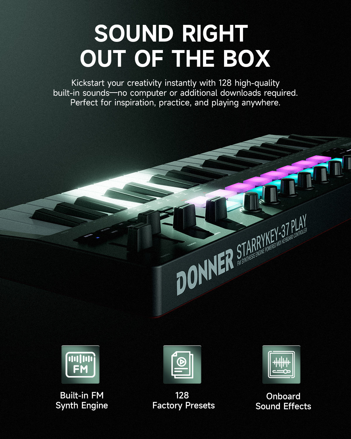 Donner Starrykey-37 Play Midi Controller