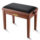 Donner Adjustable-Height Piano Bench Brown Matt
