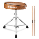 Donner DT-50 Slim Saddle Drum Throne, Brown