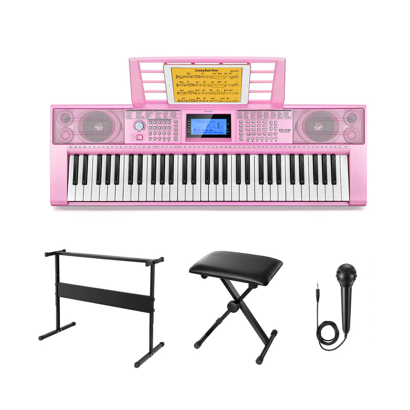 Donner DEK-610 - 61 Key Keyboard Piano for Beginner/Professional with Superior Sound, Elite Teaching Modes, Rich Music Selections, HD Display & Multiple Functions