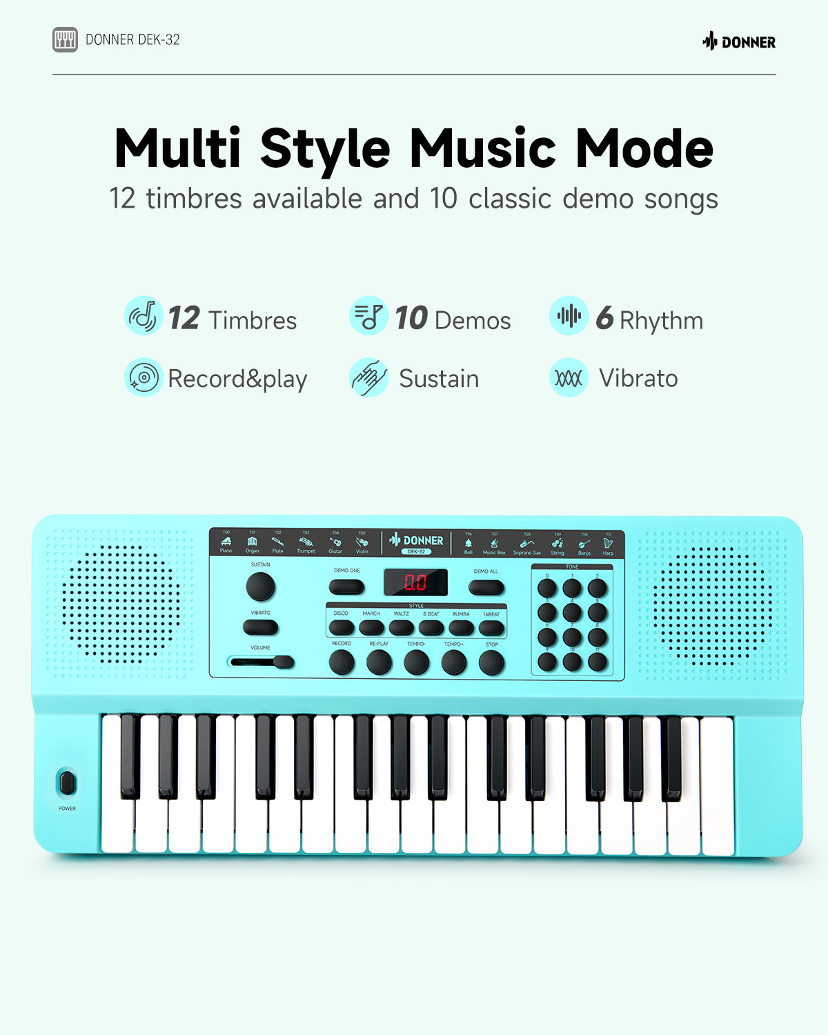 Donner DEK-32 32 keys Electronic Keyboard