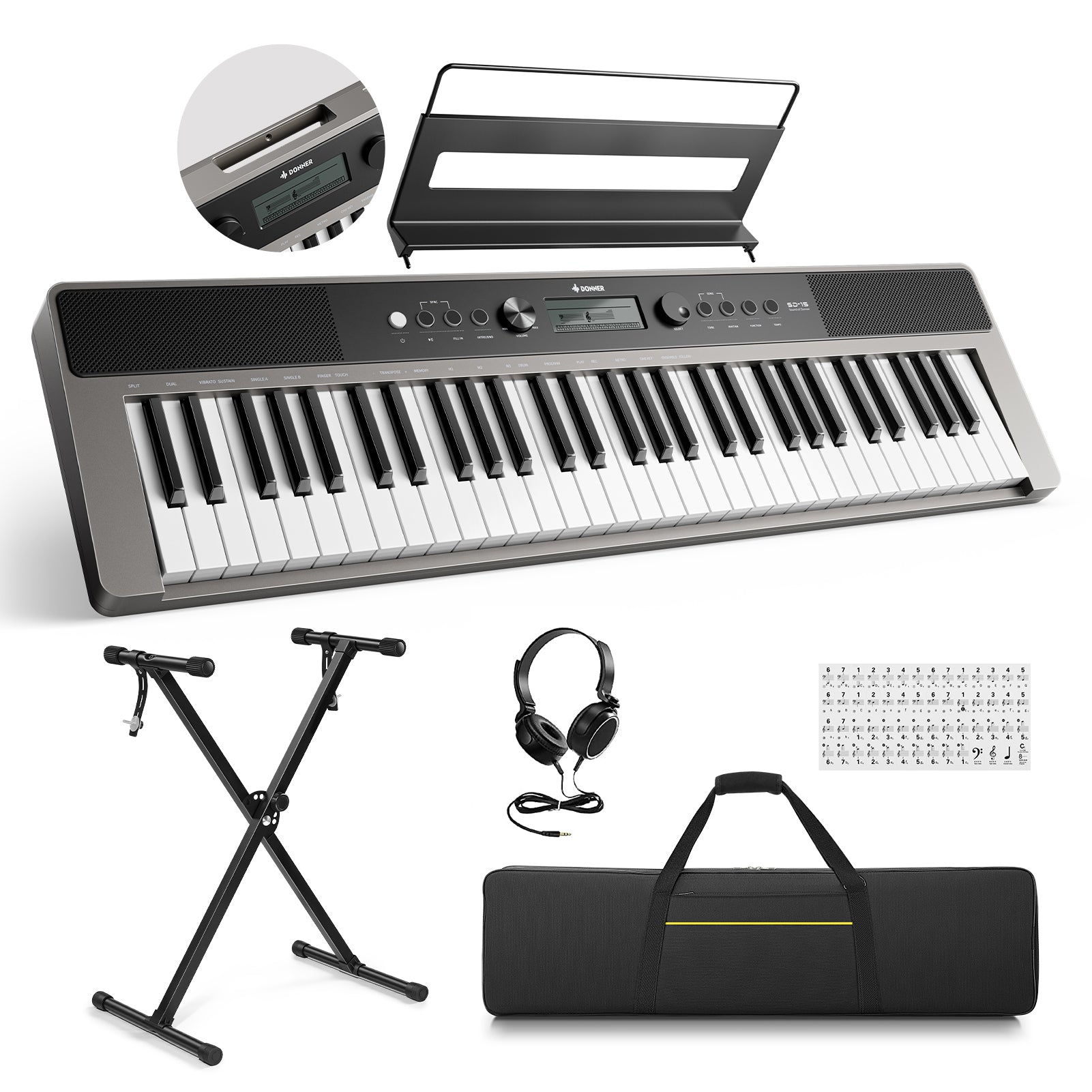Donner SD-15 61 Key Electronic Keyboard