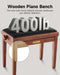 Donner Adjustable-Height Piano Bench Brown Matt