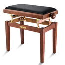 Donner Adjustable-Height Piano Bench Brown Matt