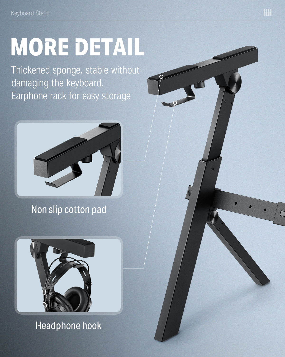 Donner DP-10 Foldable Electronic Digital Piano + Stand