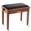 Donner Adjustable-Height Piano Bench Brown Matt