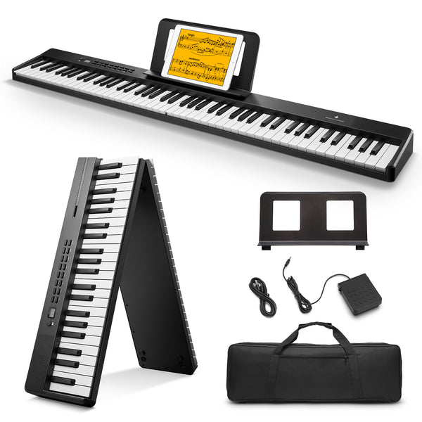 Donner DP-10 Foldable Electronic Digital Piano portable keyboard piano best portable digital piano
