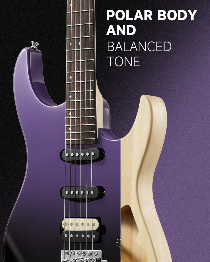 Donner DMT-66 Midnight Purple Gradient Guitar