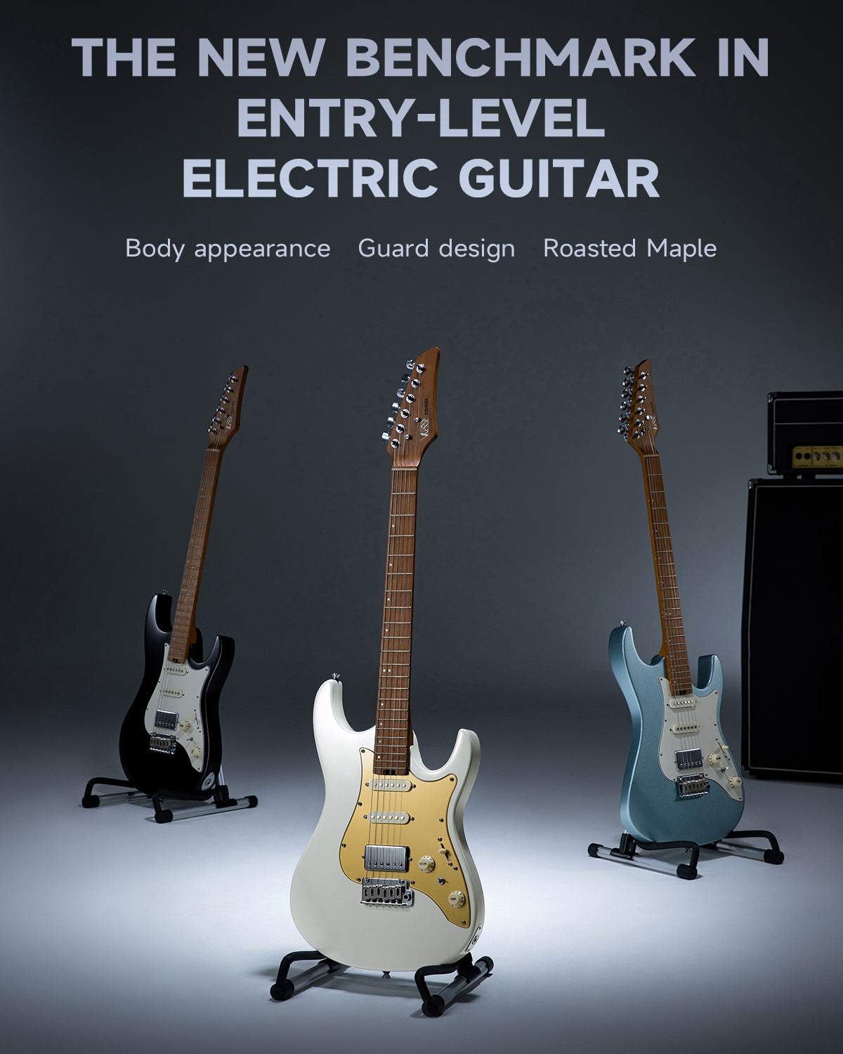 Donner DST-550 Electric Guitars Metallic Blue