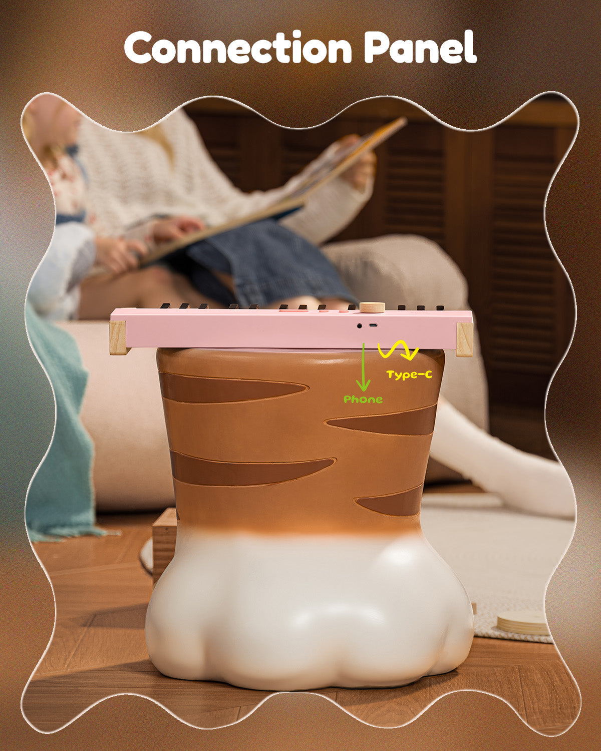 Eastar KIDO V-10 Electronic Keyboard for Children 32 Keys-Pink##