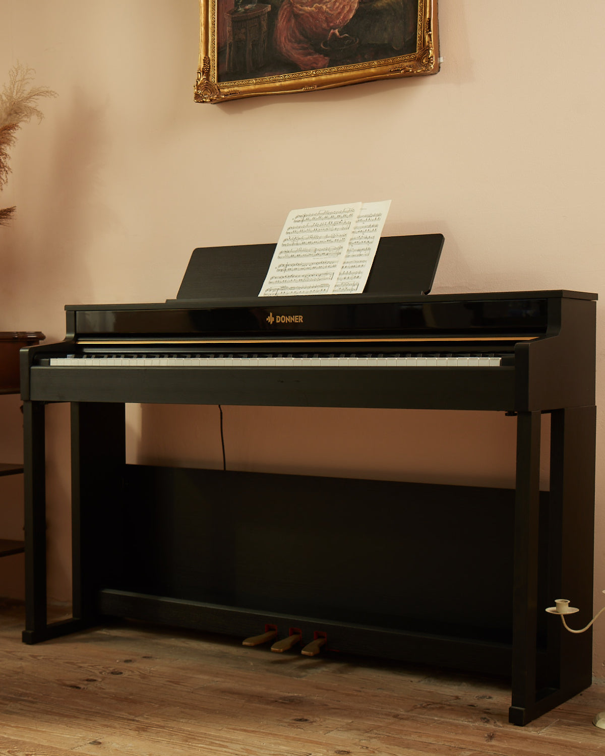 Donner DDP-400 88 Weighted Key Progressive Hammer Action Digital Piano with Furniture Stand & 3 Pedal for Professional donner music australia