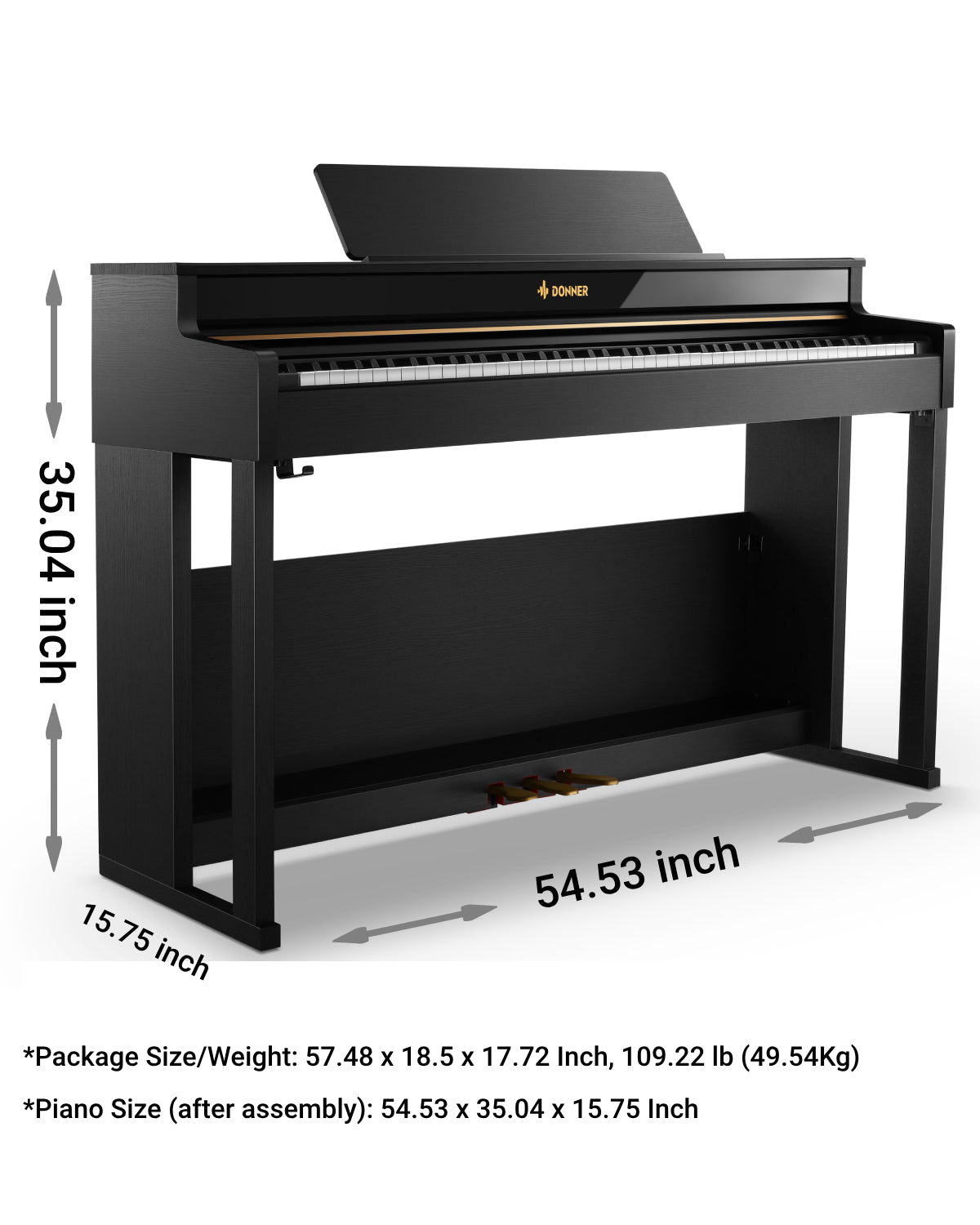 Donner DDP-400 Weighted Hammer Action Piano