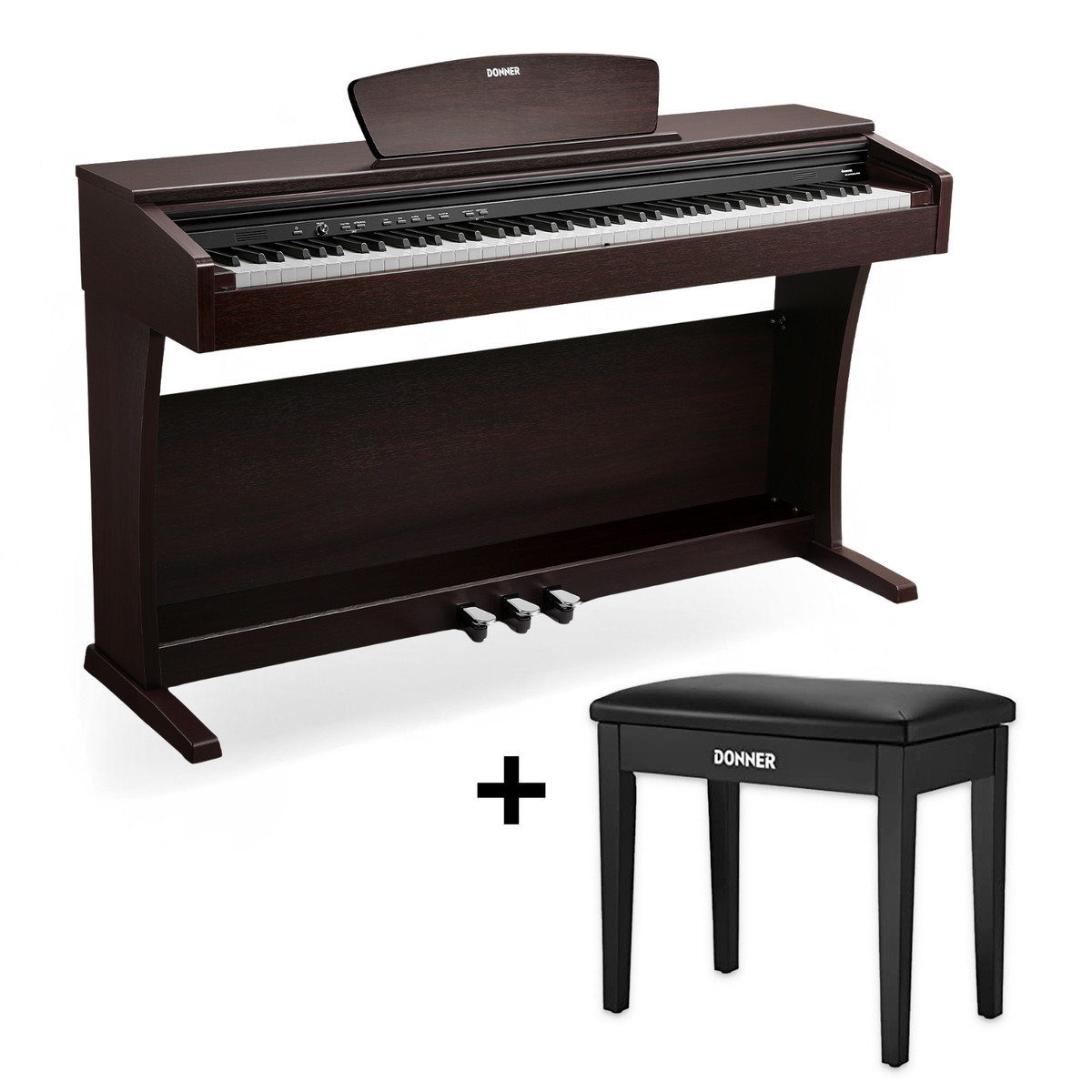 -Piano+Black Bench#