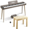 Donner DDP-60 88-Key Semi-Weighted Upright Keyboard Piano + Pedal
