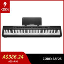 DONNER DEP-16 Portable Digital Piano 88 Key Full Size Weighted with Sustain Pedal, Power Supply