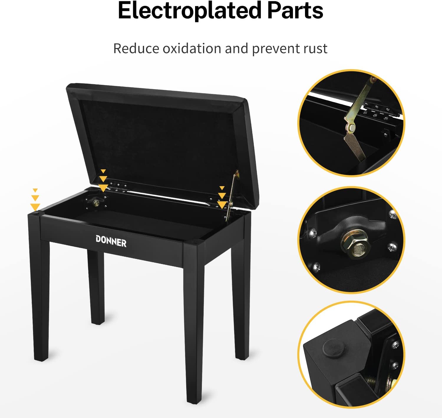 Donner DP-10 Foldable Electronic Digital Piano + Bench