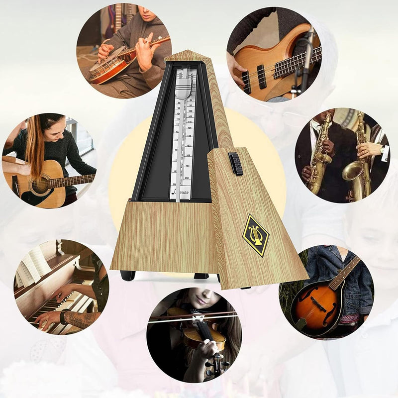 Donner Mechanical Metronome DPM-1 for Piano Guitar Drum Violin Saxophone Musician, Track Beat and Tempo, Loud Sound, Steel Movement