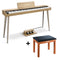 Donner DDP-60 88-Key Semi-Weighted Upright Keyboard Piano + Pedal + brown bench donnermusic Australia