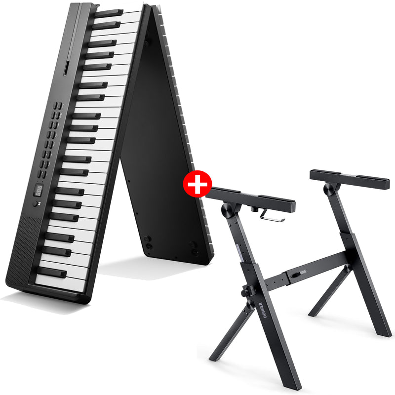 Donner DP-10 Foldable Electronic Digital Piano + Stand
