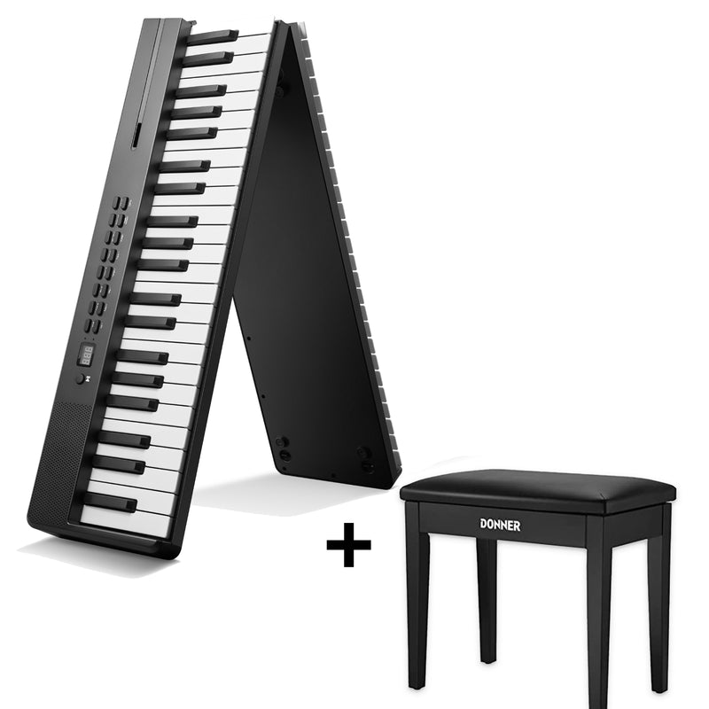 Donner DP-10 Foldable Electronic Digital Piano + Bench