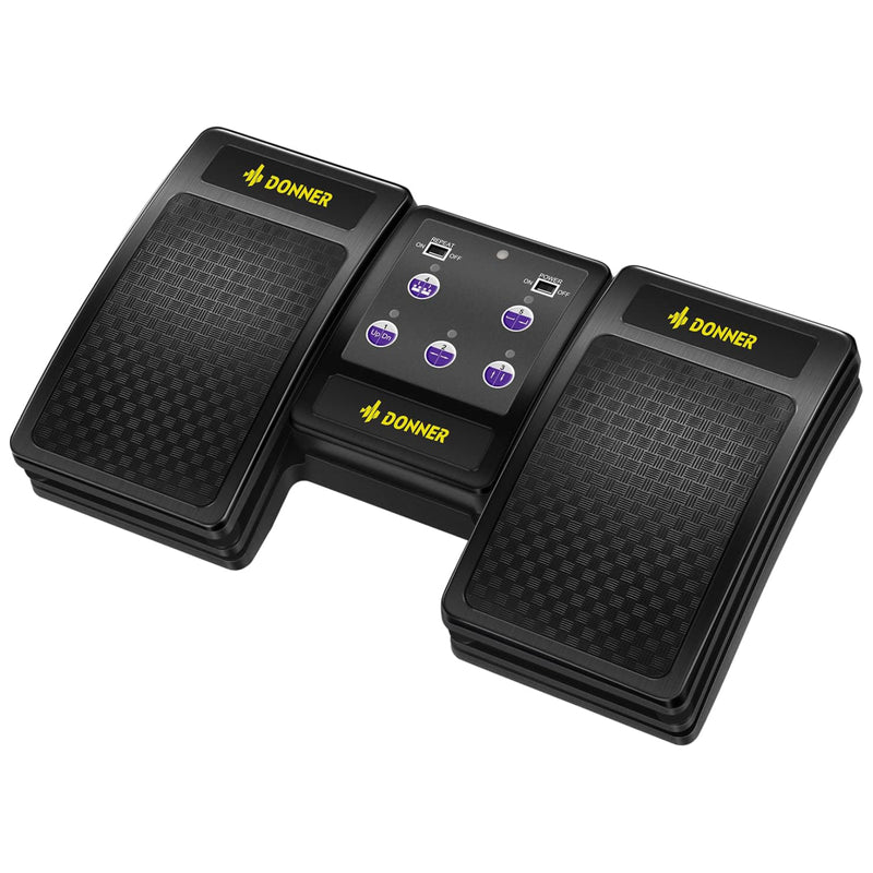 Donner Wireless Page Turner Pedal for Digital Devices (Black) - donner music au