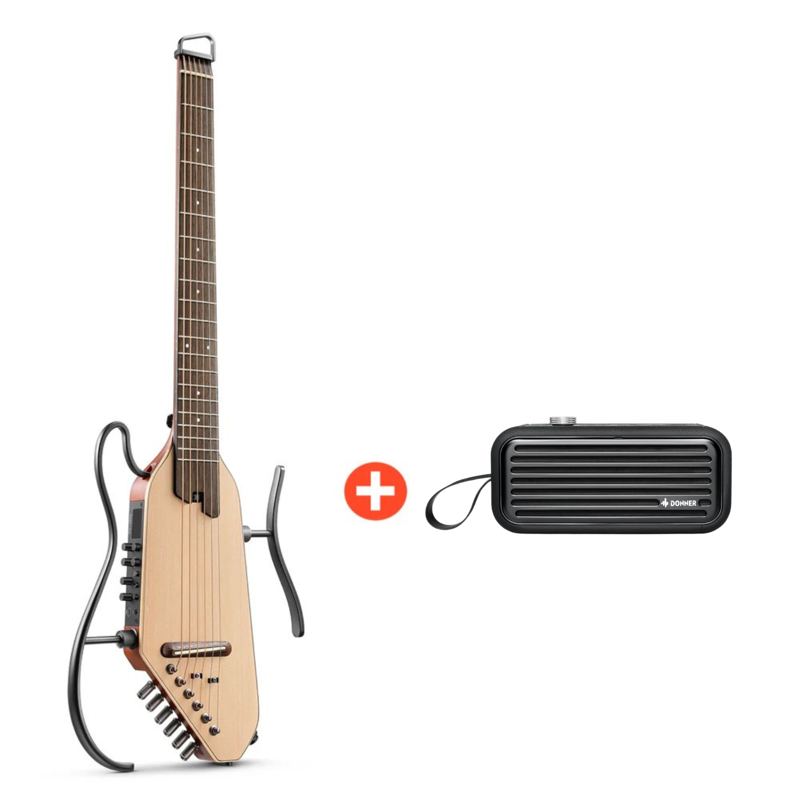 Donner HUSH I PRO Acoustic-Electric Travel Guitar