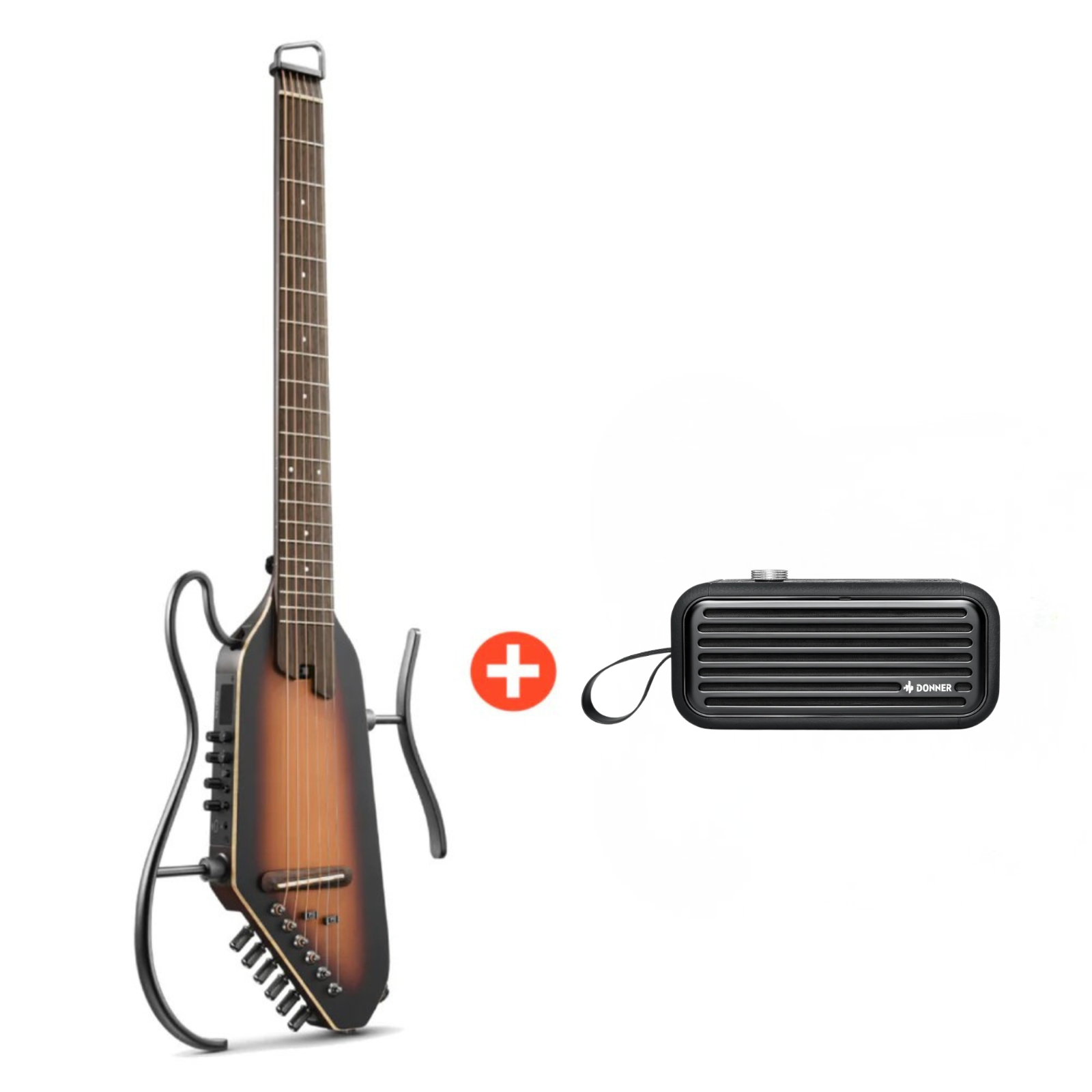 Donner HUSH I PRO Acoustic-Electric Travel Guitar
