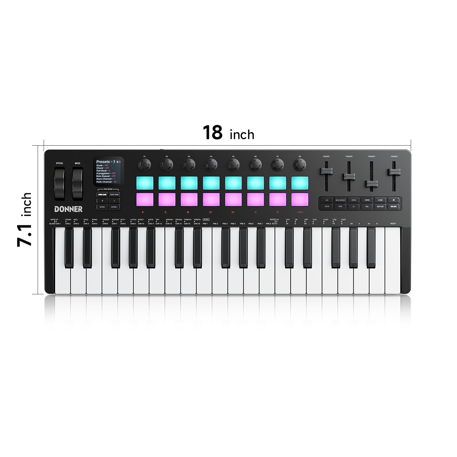Donner Starrykey-37 Play Midi Controller