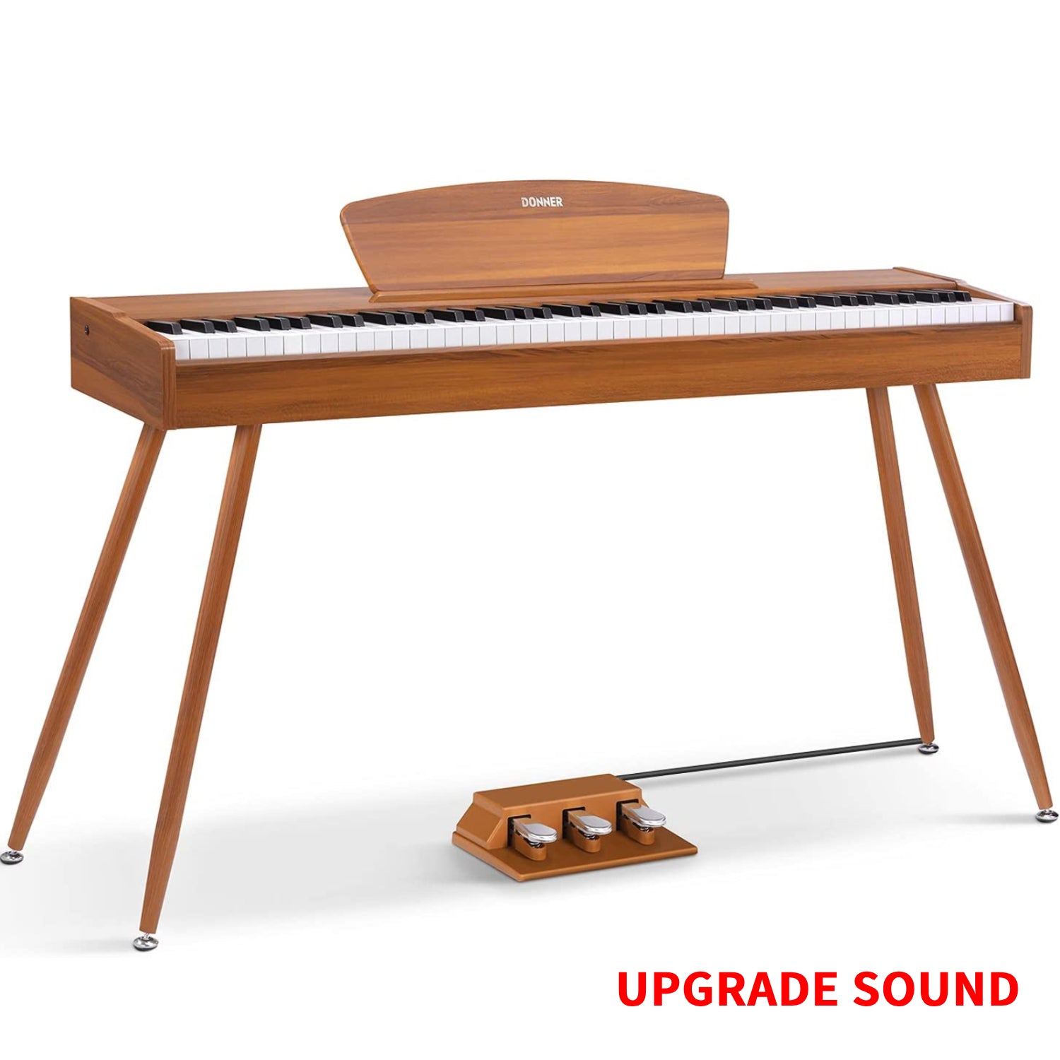 Donner DDP-80 88 Key Fully Weighted Compact Digital Piano Wooden Style + Pedal