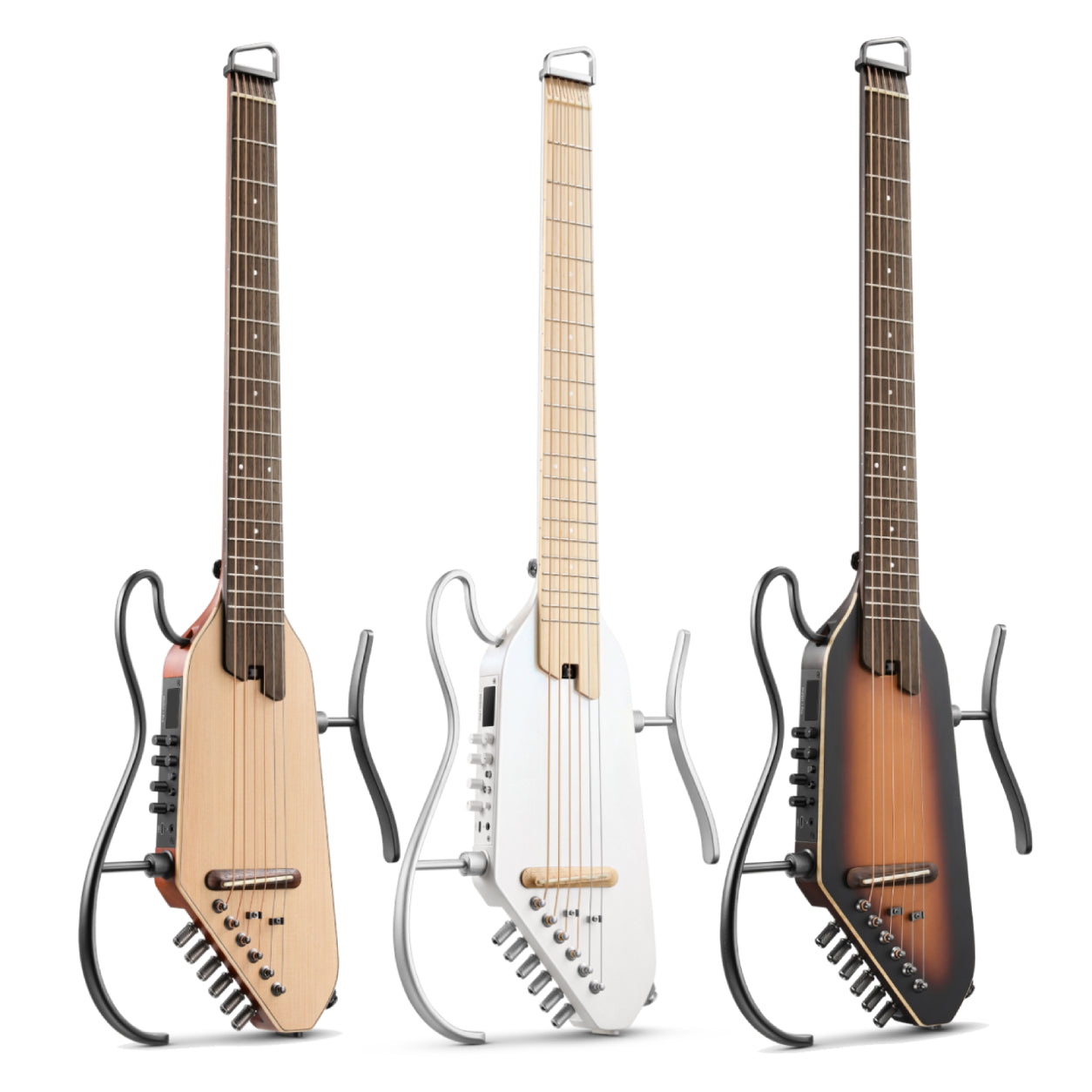 HUSH-I PRO Travel Guitar / Acoustic-Electric Kit with Effects – Donner