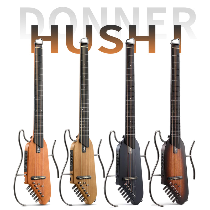 Donner HUSH-I Mute Acoustic-Electric Guitar Kit for Travel Silent Practice
