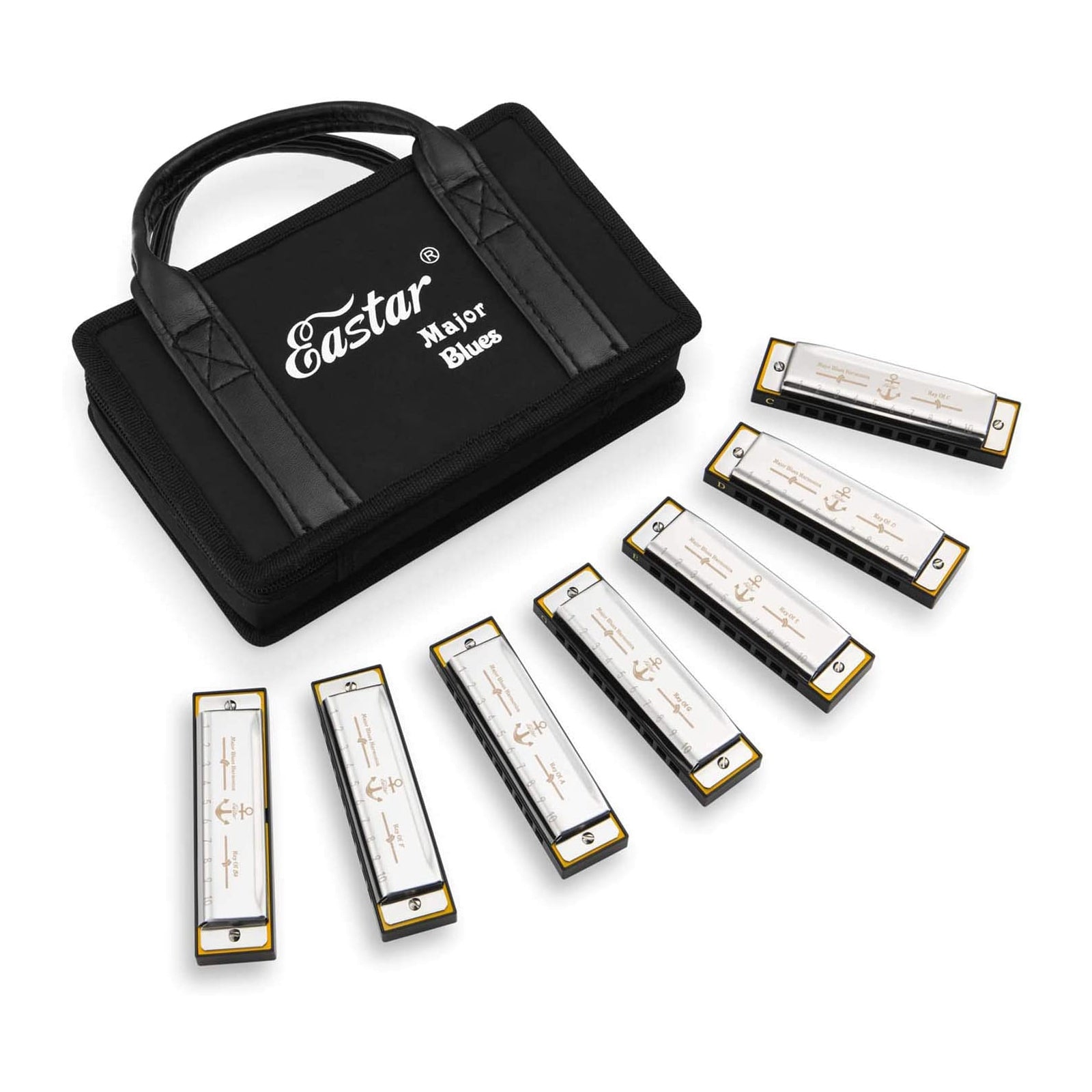 Eastar Major Blues Harmonica 7 Keys Diatonic Harmonica - Donner music-AU