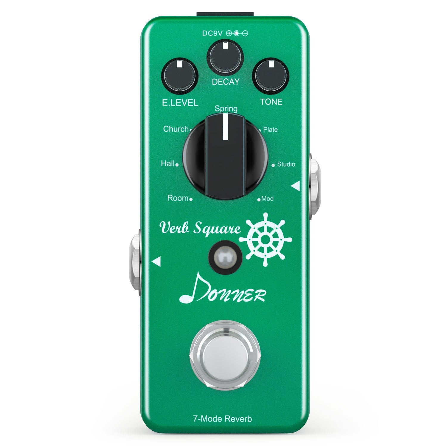 Donner Verb Square Reverb Pedal Time Effect with 7 Reverb Modes