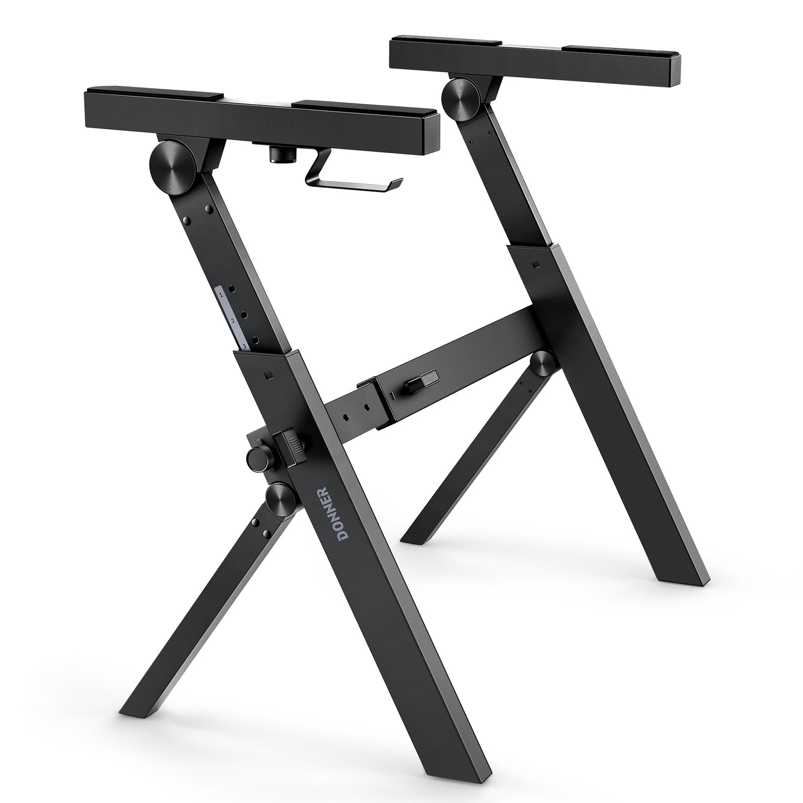 Donner DKS-100 Z-style Folding Portable Piano Keyboard Stand, Adjustable and Collapsible