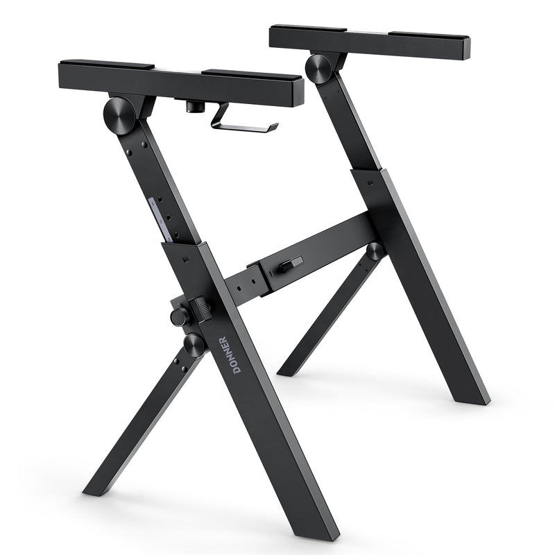 Donner DKS-100 Z-style Folding Portable Piano Keyboard Stand, Adjustable and Collapsible