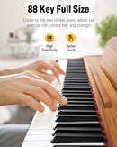 Donner DDP-80 88-key Full-Weighted Home Digital Piano, Beautiful Wooden Style with Three Pedals - Donner music-AUProducts Donner DDP-80 88 Key Fully Weighted Compact Digital Piano Wooden Style + Pedal