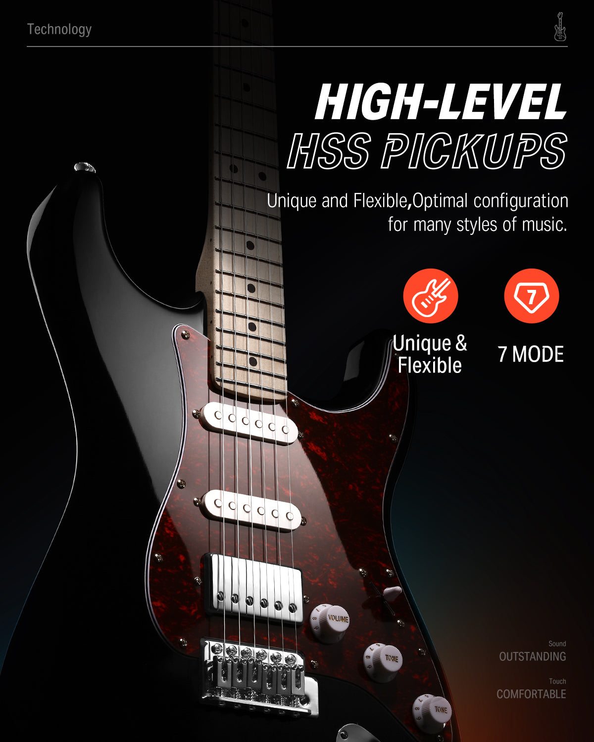 Donner DST-152 39 Inches Electric Guitar Kit