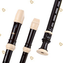 Eastar ERS-21BN Soprano Recorder Instrument Baroque Style Fingering ABS Plastic Musical Recorders Professional 8 Hole Key of C, Black - Donner music-AU
