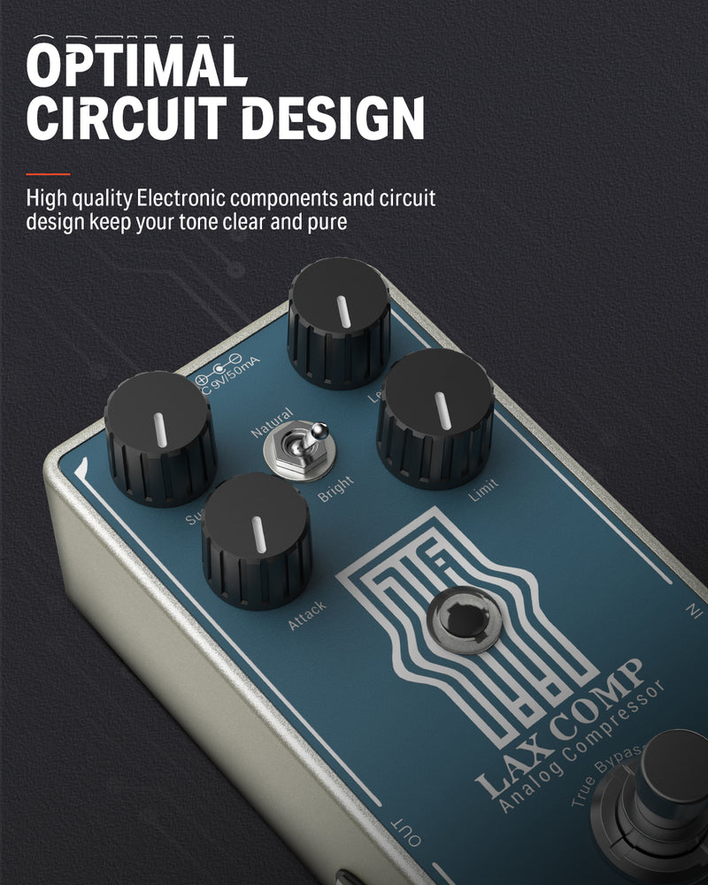 Donner LAX COMP Guitar Pedal true analog compressor pedal-donner music au