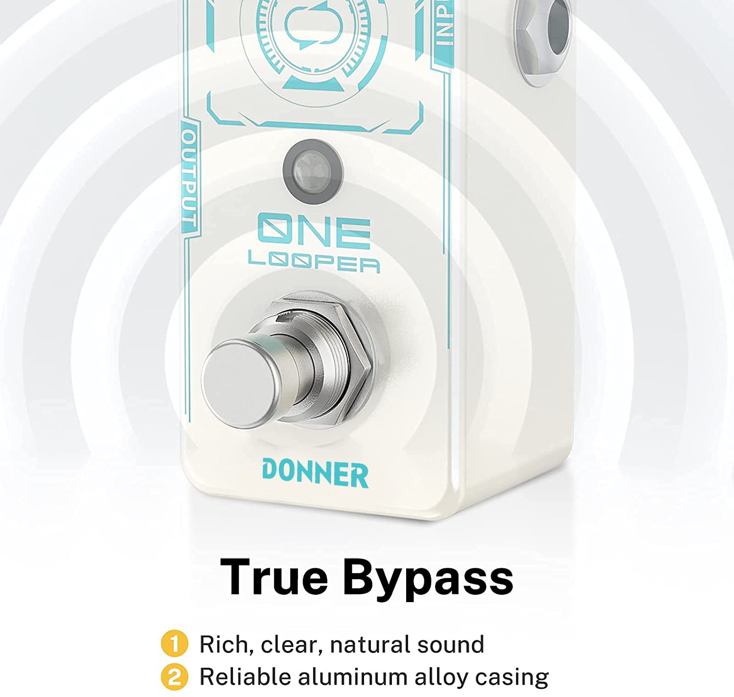 Donner ONE Looper Loop Pedal 30 minutes of Loop Unlimited Overdubs donner music Australia
