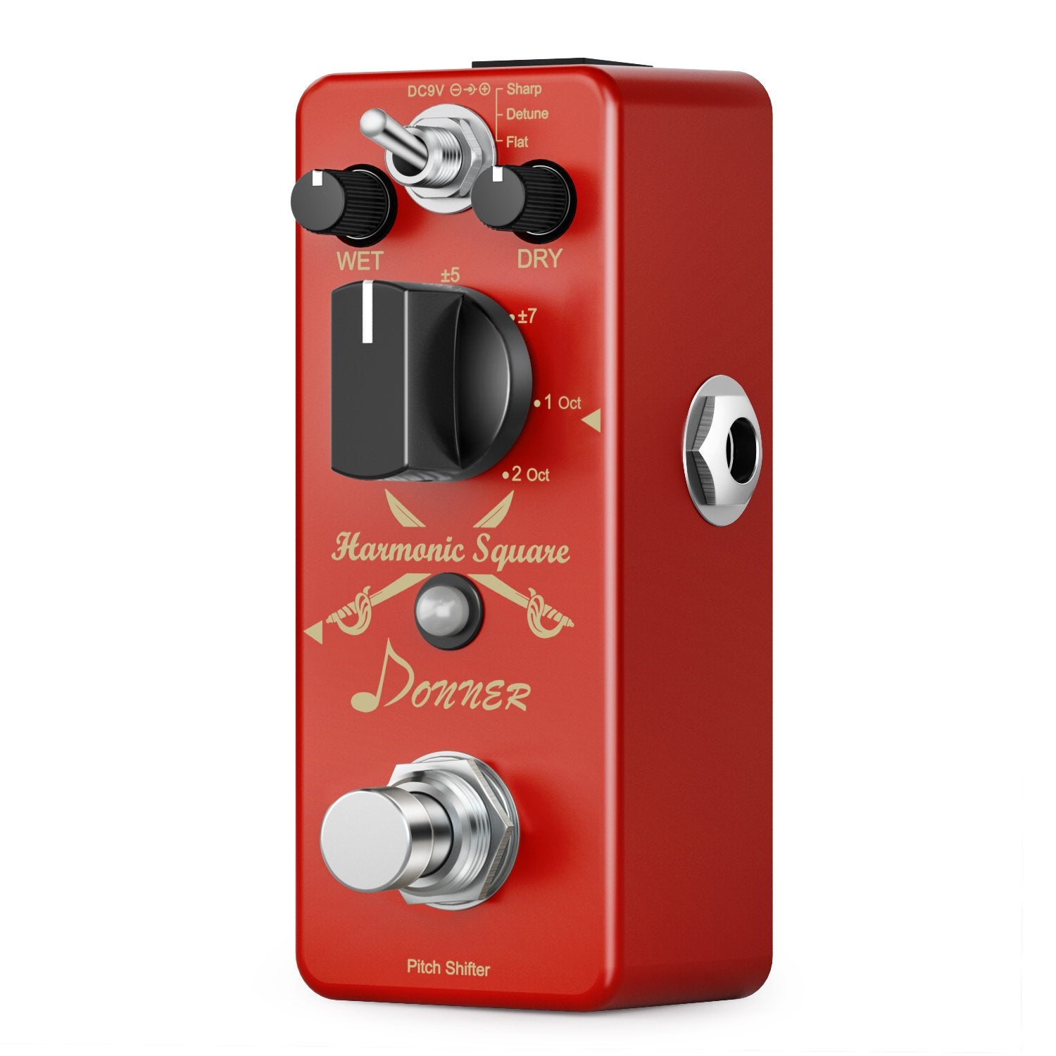 Donner Digital Octave Guitar Effect Pedal Harmonic Square 7 modes - Donner music-AU