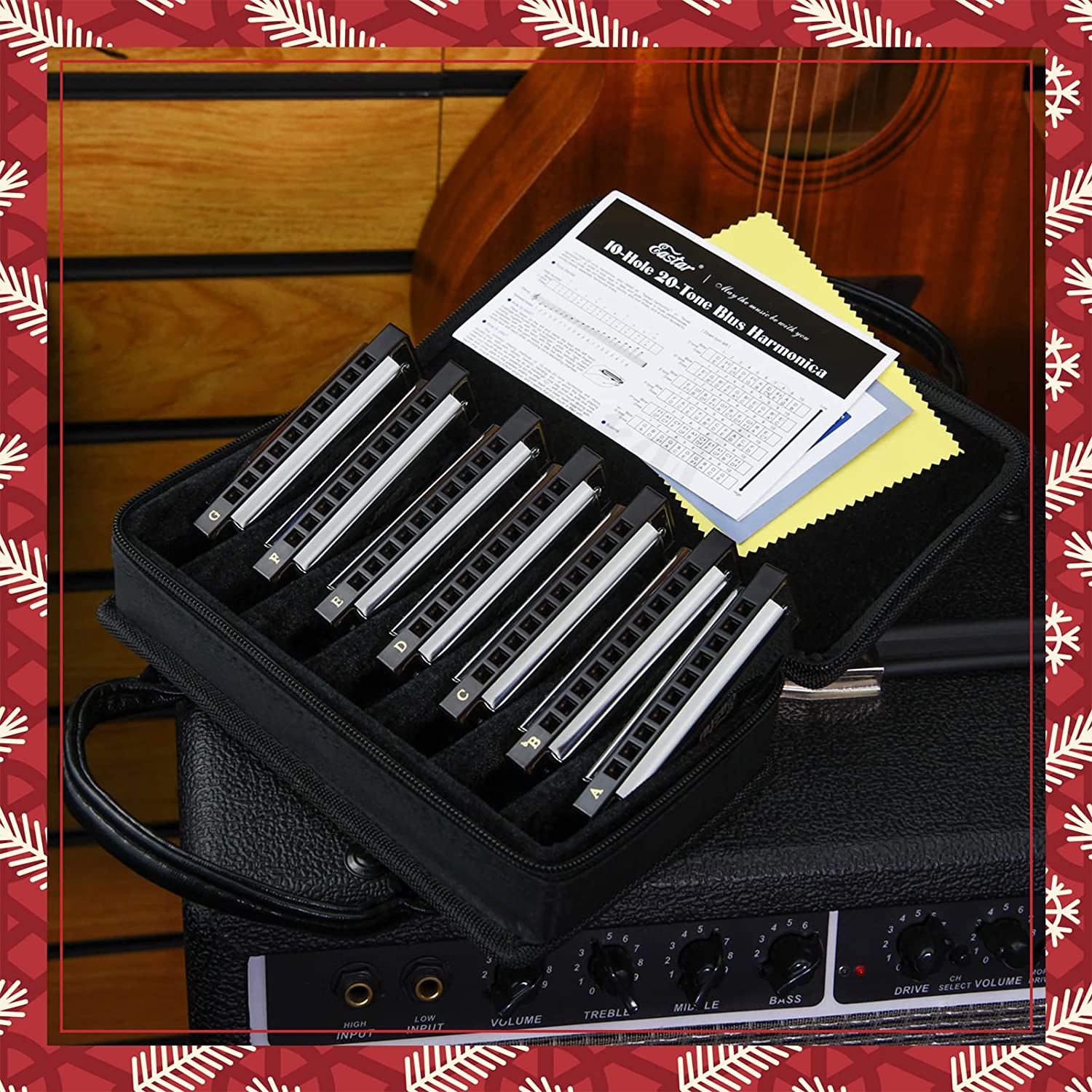 Eastar Major Blues Harmonica 7 Keys Diatonic Harmonica - Donner music-AU