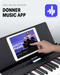 Donner DEP-20 Portable Keyboard Piano 88-Key Weighted with Stand donner music