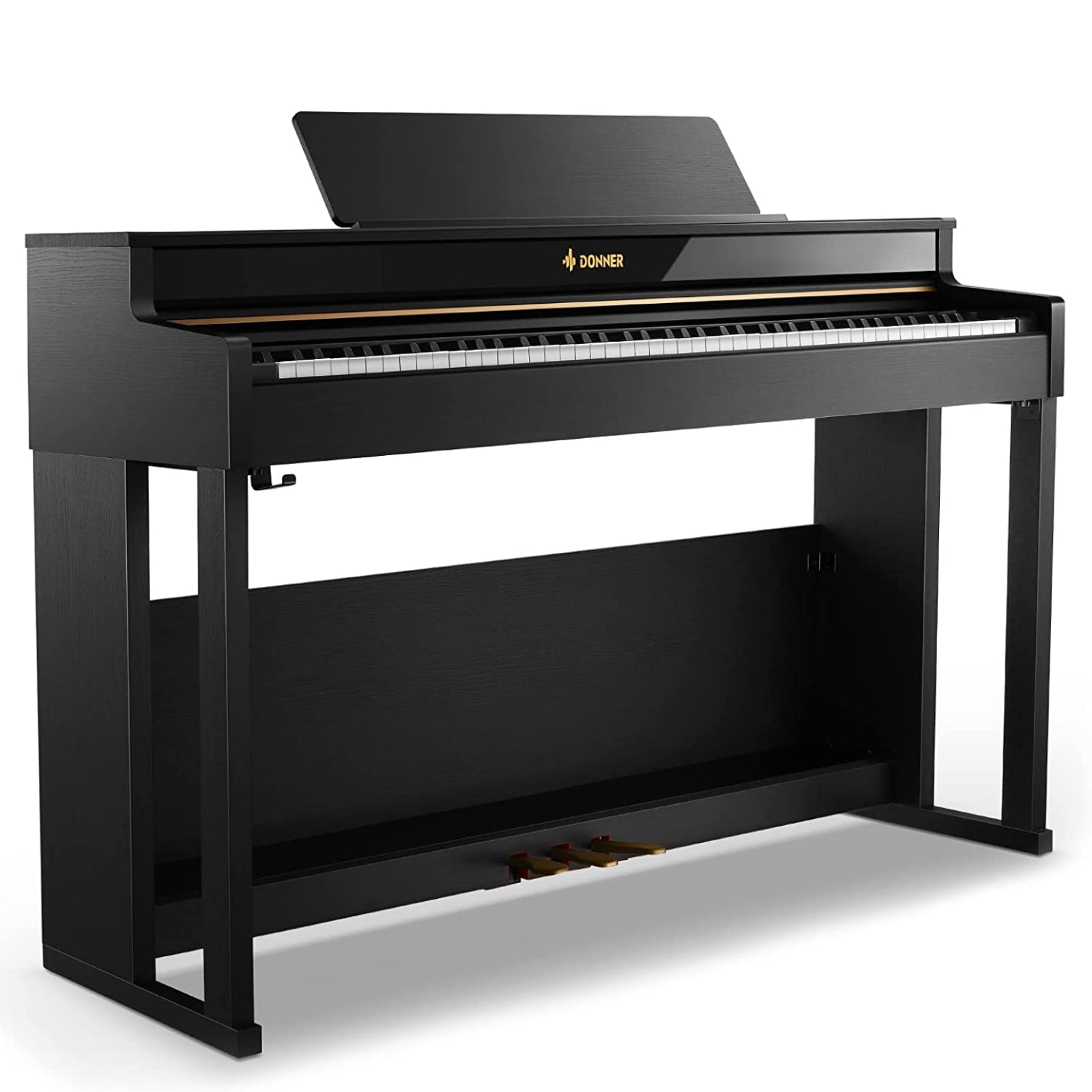 Donner DDP-400 88 Weighted Key Progressive Hammer Action Digital Piano with Furniture Stand & 3 Pedal for Professional donner music australia