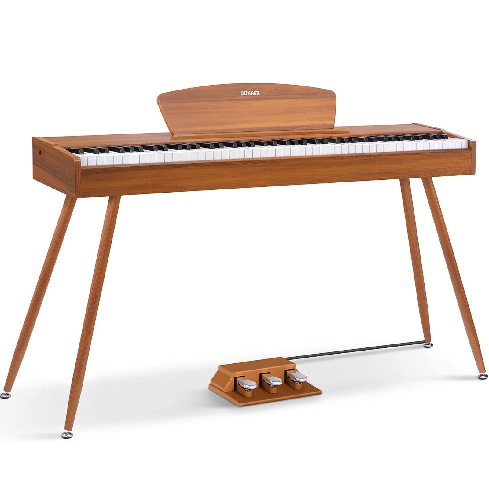 Products Donner DDP-80 88 Key Fully Weighted Compact Digital Piano Wooden Style + Pedal